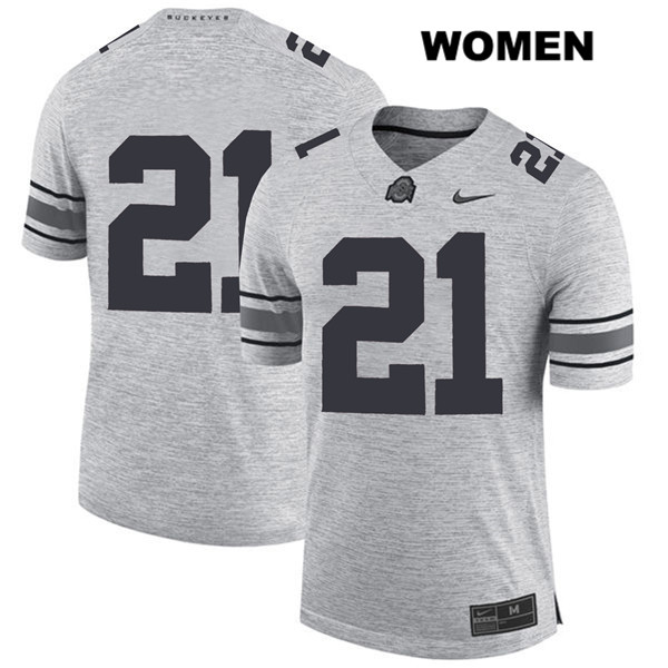 Ohio State Buckeyes Women's Marcus Williamson #21 Gray Authentic Nike No Name College NCAA Stitched Football Jersey IE19E68XI